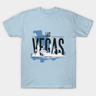 Las Vegas Skyline Design T-Shirt